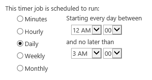 schedule timer job